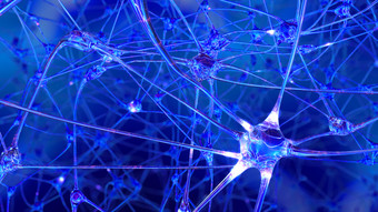 呈现人工情报网络人工神经细胞和突触的大脑机器人通过哪一个电冲动和排放通过突触网络神经元的人工情报的未来的处理信息