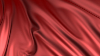 呈现红色的丝绸的织物发展<strong>顺利</strong>的风风波传播通过的织物