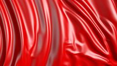 呈现红色的织物的织物发展顺利的风风波传播通过的织物