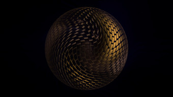 呈现摘要球从体积立方块non-trivial和明亮的艺术对象空间球从复杂的<strong>结构设计</strong>有创意的设计元素