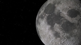 呈现的月球轨道的<strong>月亮</strong>对的背景空间与照亮陨石坑和月球土壤<strong>元素</strong>这图像有家具的已开启