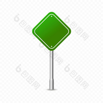 绿色交通标志图标高速公路招牌原型向量金属指针孤立的<strong>透明</strong>的背景绿色交通标志图标高速公路招牌原型金属指针孤立的<strong>透明</strong>的背景