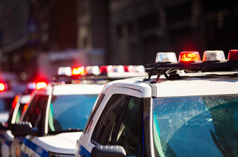 新纽约纽约警察局警察车与塞壬一天街新纽约纽约警察局警察车与塞壬一天