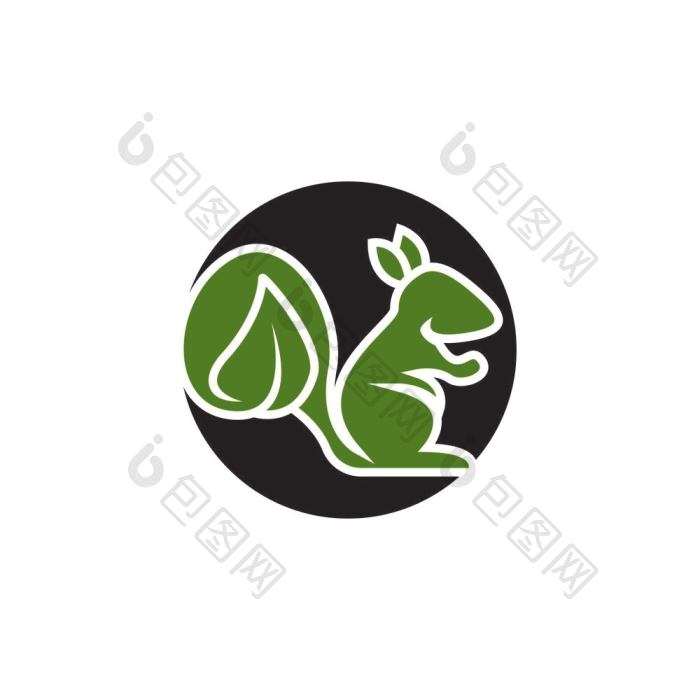 松鼠图标和象征向量插图png下载-包图网