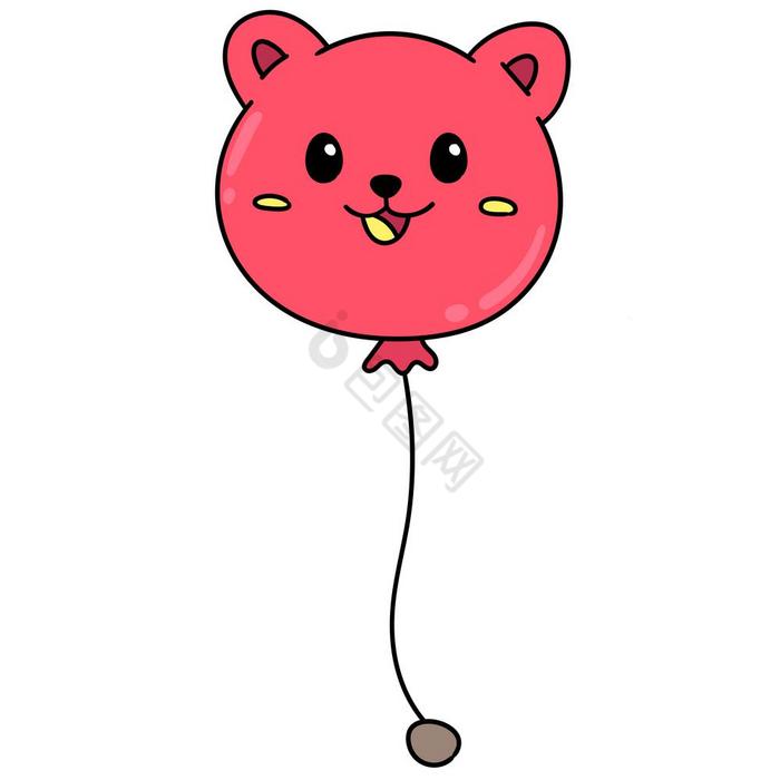的气球猫形状图片