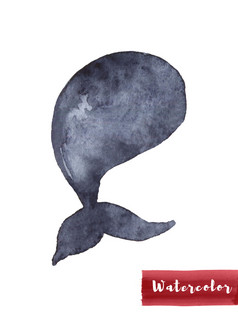 鲸鱼靛蓝颜色绘画水彩艺术画海鱼蓝色的颜色海洋动物孤立的白色为织物纺织背景轮廓孩子插图海豚元素为设计鲸鱼靛蓝颜色绘画水彩艺术画海鱼蓝色的颜色海洋动物孤立的白色为织物纺织背景轮廓孩子插图海豚元素为设计