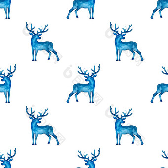 驯鹿圣诞<strong>节水</strong>彩鹿阉割过的雄鹿eamless模式蓝色的颜色手画动物驼鹿背景壁纸为点缀包装圣诞节礼物驯鹿圣诞<strong>节水</strong>彩鹿阉割过的雄鹿eamless模式蓝色的颜色手画动物驼鹿背景壁纸为点缀包装圣诞节礼物