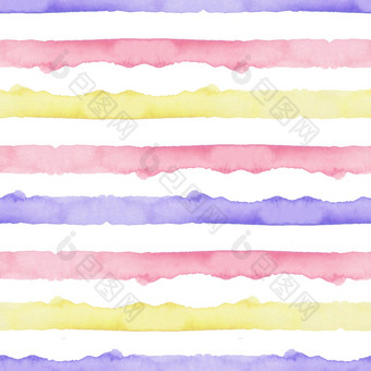 水彩摘要黄色的粉红色的蓝色的条纹背景很酷的无缝的模式为织物纺织和纸简单的手画条纹水彩摘要黄色的粉红色的蓝色的条纹背景很酷的无缝的模式为织物纺织和纸简单的手画条纹