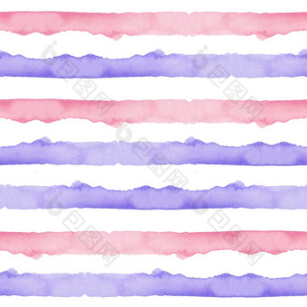 摘要粉红色的蓝色的条纹水彩背景行无缝的模式为织物纺织和纸简单的手画条纹摘要粉红色的蓝色的条纹水彩背景行无缝的模式为织物纺织和纸简单的手画条纹