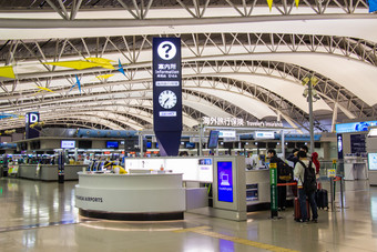 大阪日本3月信息中心服务内部的关西国际机场基克斯一个日本大多数重要的商业机场