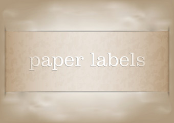 空纸标签摘要古董老纸横幅元素为广告和设计向量插图