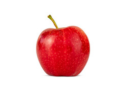 红色的苹果孤立的白色背景与剪裁路径