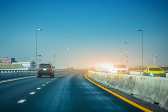 车开车高道路路曼谷泰国车开车高道路路车很多的路