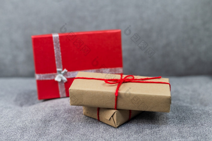 礼物盒子新一年礼物盒子圣诞节礼物盒子复制空间圣诞节来自“一年生日概念