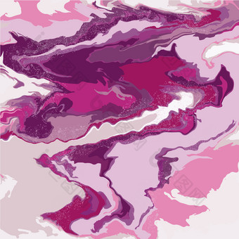 摘要粉红色的和紫色的大理石纹理背景现代艺术作品油漆漩涡为壁纸横幅海报卡片邀请网站设计向量插图摘要粉红色的和紫色的大理石纹理背景