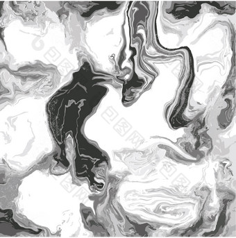 黑色的和白色漩涡玛瑙液体漩涡大理石纹理流体现代艺术作品为壁纸横幅海报<strong>卡片</strong>邀请设计涵盖了演讲传单向量插图黑色的和白色漩涡玛瑙液体漩涡大理石纹理