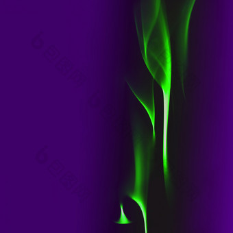 摘要背景绿色烟黑暗紫色的背景健美的绿色烟黑暗紫色的背景