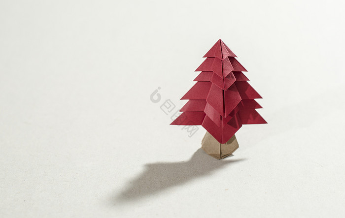 的圣诞节树折纸图片