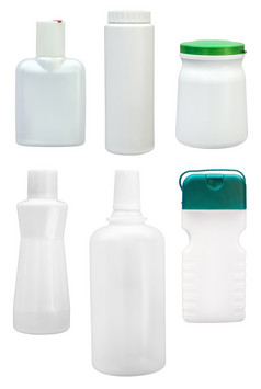 塑料瓶孤立的空塑料瓶孤立的