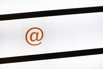 电子邮件象征背光互联网沟通概念