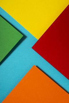 充满活力的颜色调色板纸设计几何形状摘要多色纸作文
