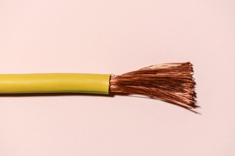 电电缆粉红色的柔和的背景传<strong>播出</strong>铜电线极简主义电背景