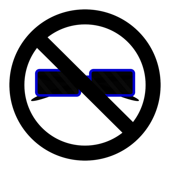 禁止太阳镜图标太阳镜和禁止标签插图禁止太