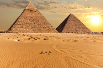 的金字塔chephren和的金字塔基奥普斯吉萨埃及的金字塔chephren和的金字塔基奥普斯吉萨埃及