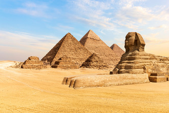 的金字塔吉萨和的伟大的斯芬克斯埃及的金字塔吉萨和的伟大的斯芬克斯埃及