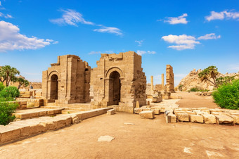 著名的寺庙废墟菲莱阿吉尔基亚岛阿斯旺埃及寺庙废墟菲莱阿吉尔基亚岛阿斯旺埃及