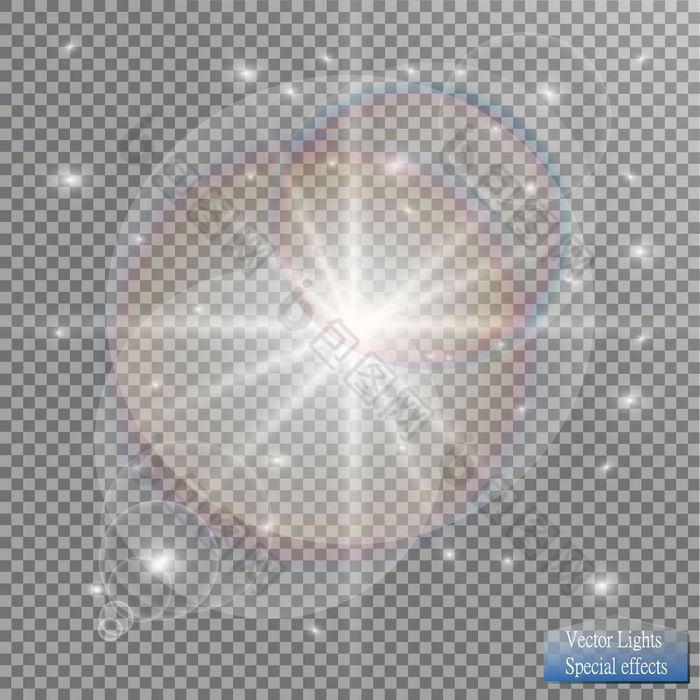 向量透明的阳光特殊的镜头耀斑光效果向量向量透明的阳光特殊的镜头耀斑光效果
