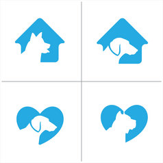 狗标志设计集宠物哪中心动物医院向量图标