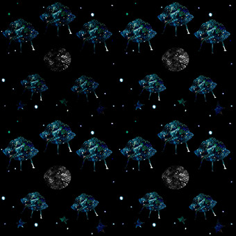 空间无缝的模式与星星飞行飞碟外星人星星对的晚上天空空间无缝的模式与星星飞行飞碟外星人UFO