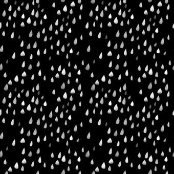 无缝的模式与大<strong>雨滴</strong>单色卡通雨黑色的背景软圆形的水彩形状与纸纹理黑色的和白色时尚的Orrnament为纺织品无缝的模式与大<strong>雨滴</strong>