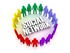 社会网络不同的人连接概念插图社会网络不同的人连接概念插图