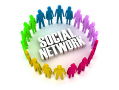 社会网络不同的人连接概念插图社会网络不同的人连接概念插图