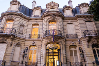 美妙的<strong>建筑</strong>建的法国<strong>风格</strong>宽拍摄从的底令人印象深刻的体系结构的中心巴黎法国美妙的<strong>建筑</strong>建的法国<strong>风格</strong>