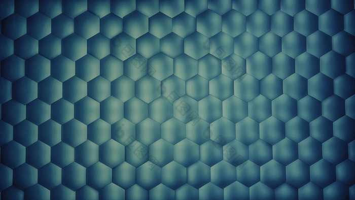 摘要黑暗蓝色的六角背景与金属纹理多边形表面未来主义的技术概念十六进制几何模式呈现摘要黑暗蓝色的六角背景与金属纹理多边形表面