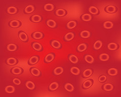 血细胞红色的向量背景为医疗设计血细胞背景