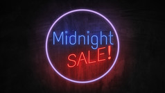午夜出售霓虹灯光墙出售横幅闪烁的霓虹灯标志风格
