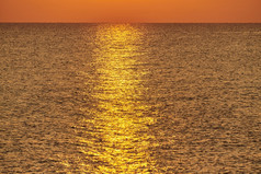 日落波罗的海海充满活力的风景
