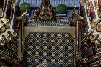 曼谷泰国11月对称视图罗哈普拉萨特金属宫拉查纳达拉姆<strong>寺庙</strong>除了的金<strong>寺庙</strong>屋顶