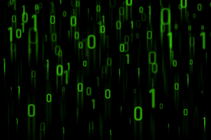 摘要绿色二进制代码黑色的背景绿色行二进制代码摘要绿色二进制代码黑色的背景