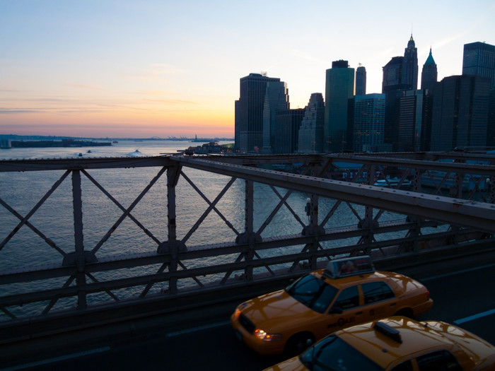 布鲁克林桥视图的布鲁克林桥纽约图片