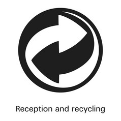 接待和回收图标简单的插图接待和回收向量图标为网络设计孤立的白色背景接待和回收图标简单的风格