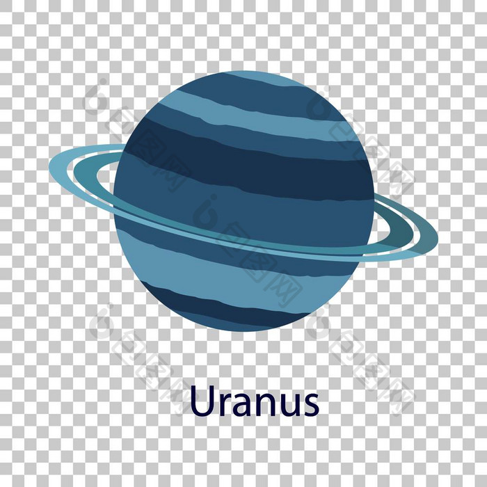 天王星地球图标平插图天王星地球向量图标天王星地球图标平风格