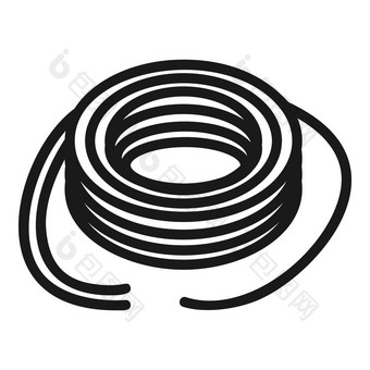 《连线》杂志权力电缆图标简单的插图《连线》杂志权力电缆向量图标为网络设计孤立的白色背景《连线》杂志权力电缆图标简单的风格