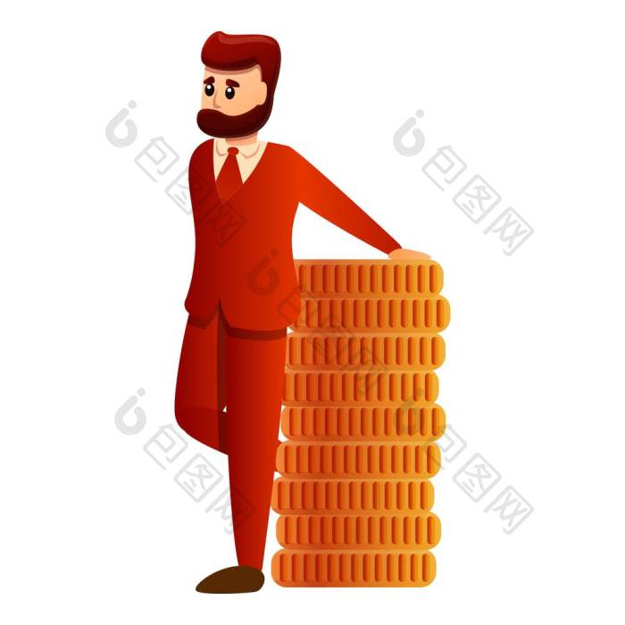 百万富翁图标百万富翁向量图标为网络设png下载-包图网