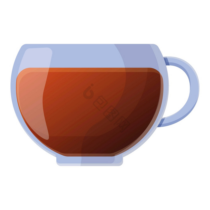 茶玻璃杯图标茶玻璃杯向量图标为网络孤立的图片
