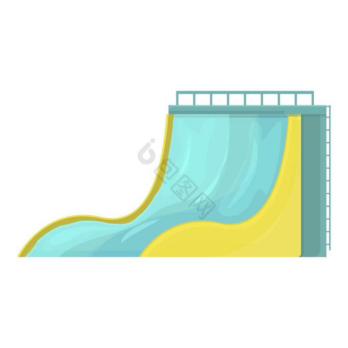 水公园水上滑梯图标水公园水上滑梯向量图标图片